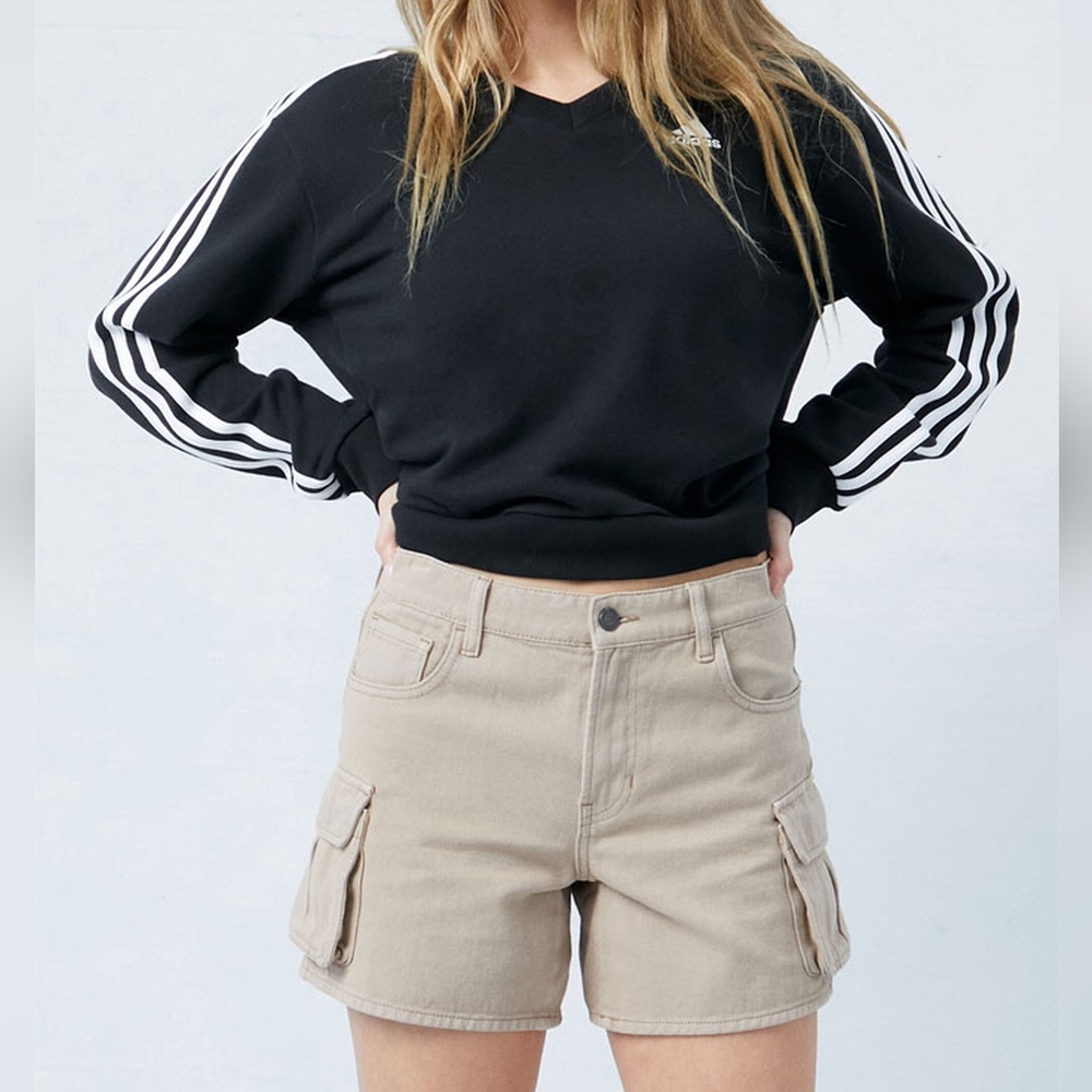 PacSun Tan Mid Rise Cargo Shorts for Women Size 28 NWT